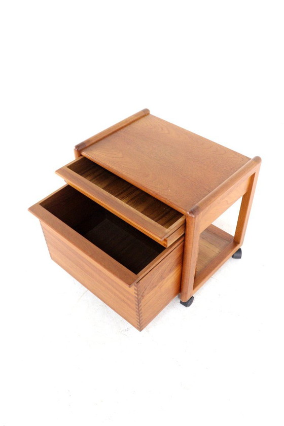 Aksel Kjersgaard trolley side cabinet model 309 vintage Danish, Storage cabinet, Wood, Brown (photo 11 of 17)