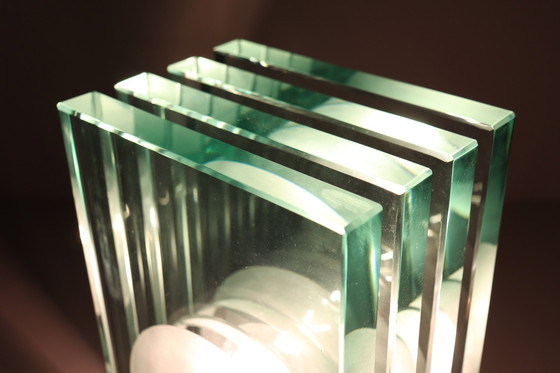 Image 1 of Set of 2 table lamps/glass objects by Giorgio Reggiori for Gallotti & Radice, 1960s, Italy