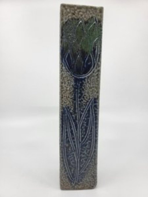Stoneware Soliflore Vase by Jean Claude Monange, France, 1970