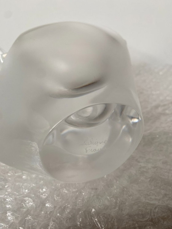 Image 1 of Mid-Century Lalique Crystal "Sylvie" Vase