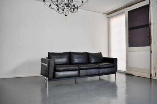 Magnifique canapé design De Sede Robert Haussmann 302 – 3 5 zitsbanken, Metal, Leather (photo 2 of 17)