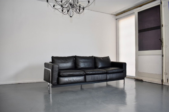 Magnifique canapé design De Sede Robert Haussmann 302 – Canapés 3 places, Metal, Leather (photo 2 of 17)