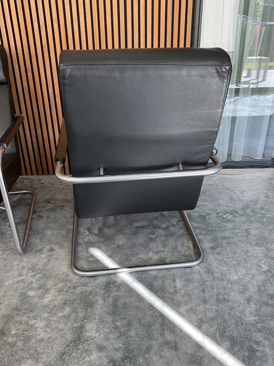 Image 1 of 2 Harvink armchairs black leather