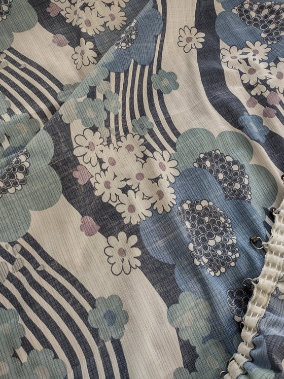 Image 1 of Grote vintage retro Japanse gordijnen uit de jaren 70