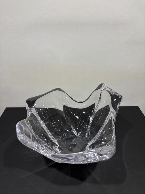 Daum, Francia - Cuenco de cristal vintage de los años 50