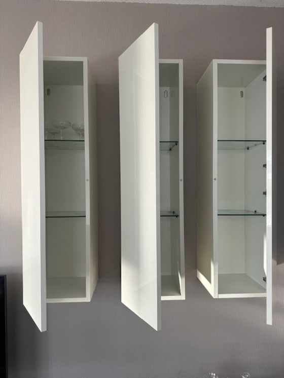 Image 1 of Podio para TV Sangiacomo y 3 armarios altos