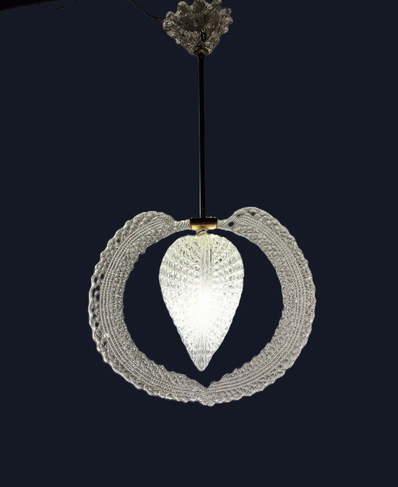 Image 1 of Lampada da soffitto a foglia Barovier & Toso