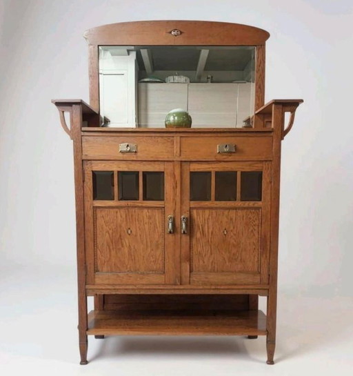 Antique Art Nouveau cabinet art deco