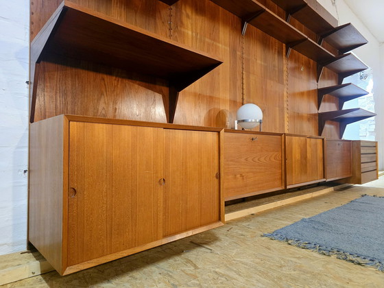 Image 1 of Poul Cadovius Royal System 60s Mid Century Teak Vintage Shelving Unit Wall Shelf System 