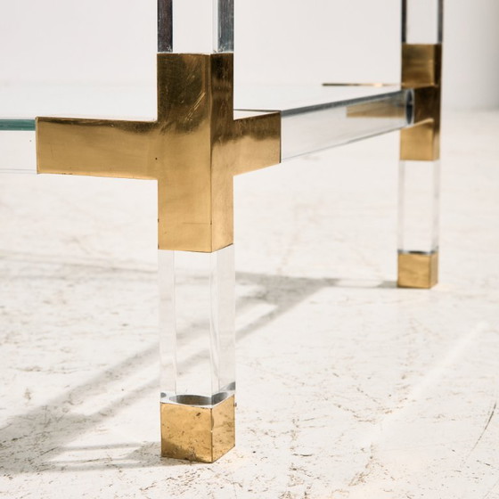 MK10228 Brass And Plexiglass Console Table By Fabian – Metal (photo 8 of 17)