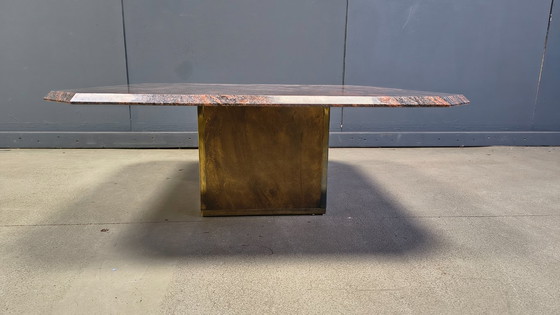 Image 1 of Grote vintage granieten salontafel van Belgochrom, jaren 80.