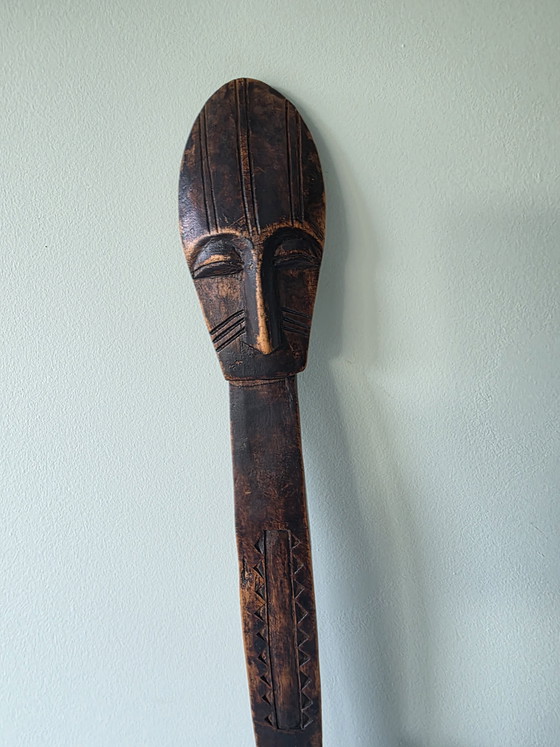 Image 1 of Cucchiaio cerimoniale africano intagliato a mano – 46 cm