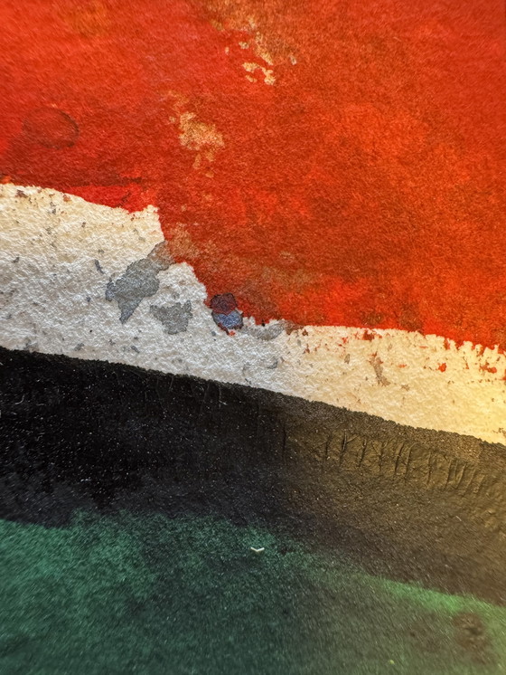 Image 1 of Henk Fonville 1919-2011 40x50cm. Suspension horizontale/verticale