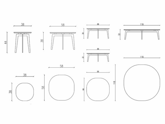 Image 1 of Papadatos Madison Beistelltisch Juego de 3