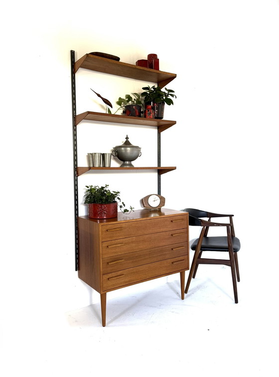 Image 1 of Parete attrezzata modulare vintage, Kai Kristiansen anni '60
