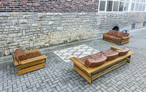 Hämeen Kalustaja 70s bancs canapé ensemble canapé vintage 