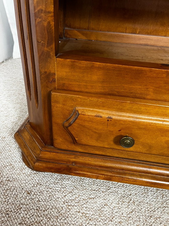 Librerie aperta in ciliegio, stile classico francese, influenza Luigi Filippo, 1950 – Legno (photo 10 of 14)