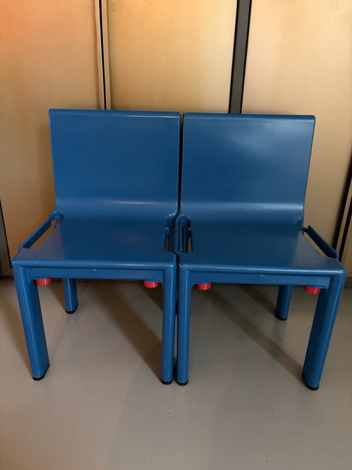 Kartell Kinderstühle blau