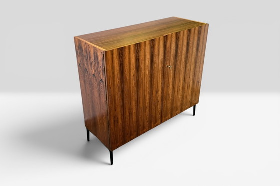 Image 1 of Secrétaire de style années 50, style Magic Box Home Office, en palissandre.