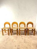 Set of four Arcadia cane chairs by Tagliabue di Cascina Armata, 1970-80