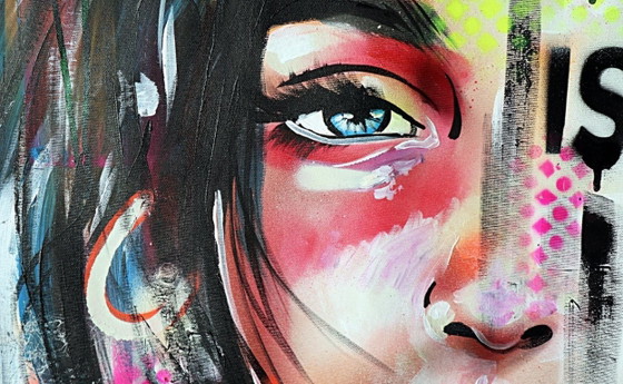 YOUTHONE - The Missing Word - Tableau d'artiste – Peintures et dessins, Toile (photo 6 of 19)