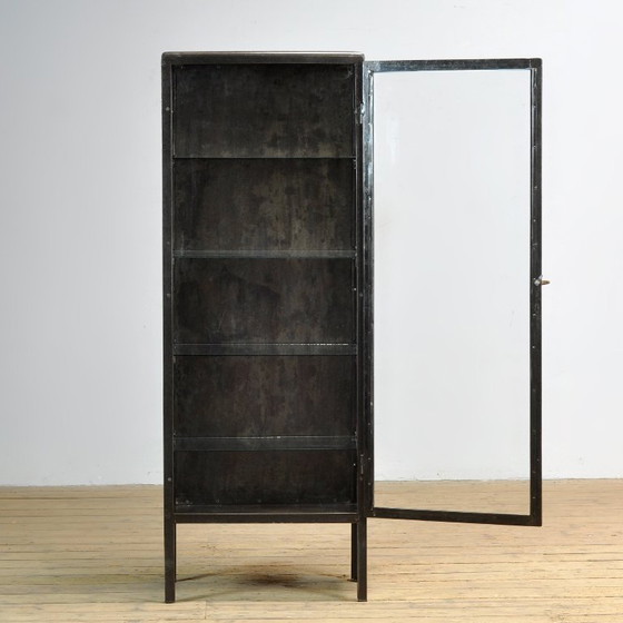 Image 1 of Armoire à pharmacie en fer poli, années 1920