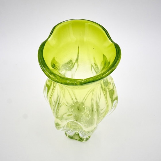 Image 1 of Vintage Art Glass Vase by Josef Hospodka, Czechoslovakia 1960s