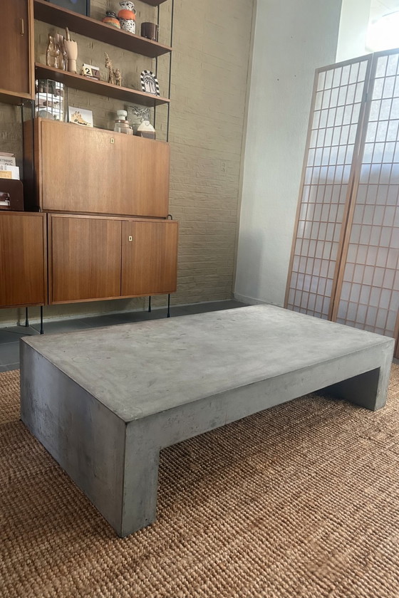 Image 1 of Minimalist concrete look low coffee table