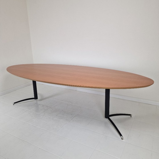 Image 1 of Very Large Oval Dining or Conference Table by Artifort