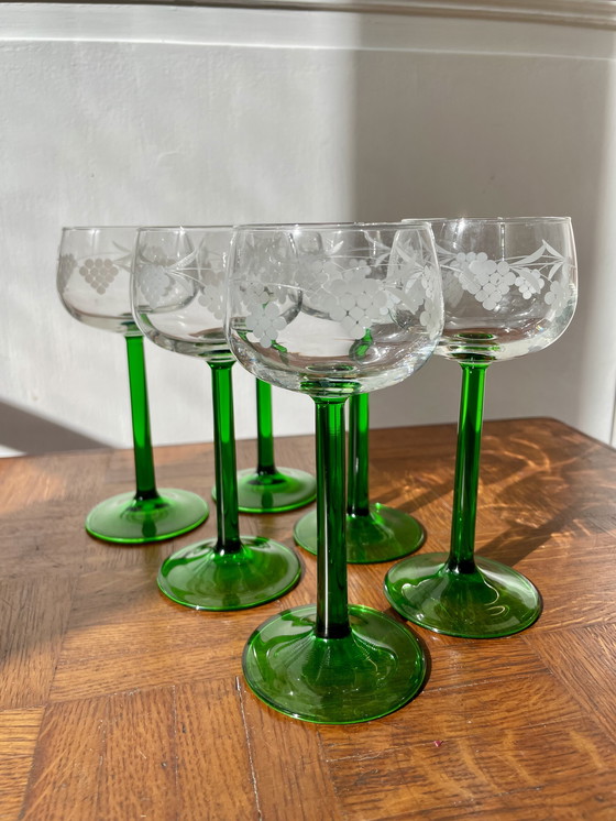 Image 1 of Set of 6 Alsatian glasses