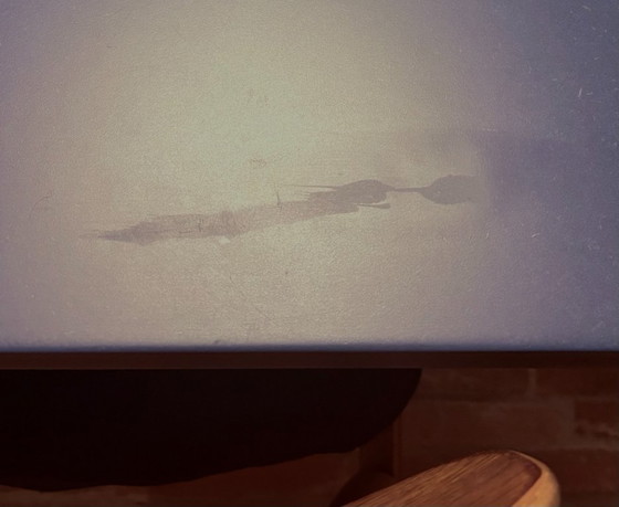 Image 1 of Tavolo Hay Bicolore 240x90 blu, base ocra