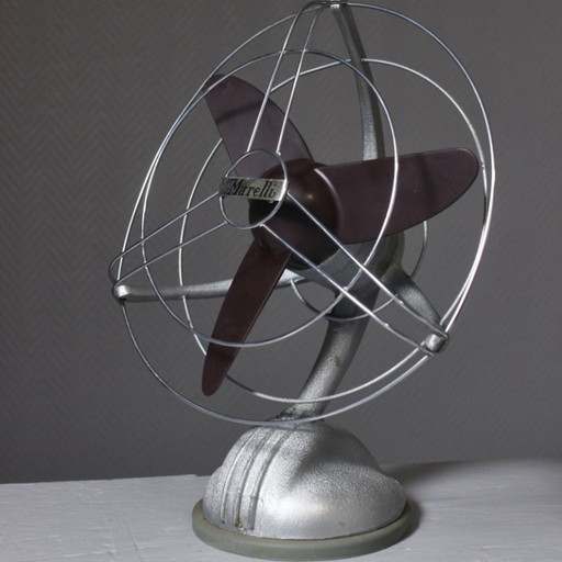 Ventilateur vintage Ercole Marelli design Streamline Italie 1950s – decoratieve objecten, Plastic