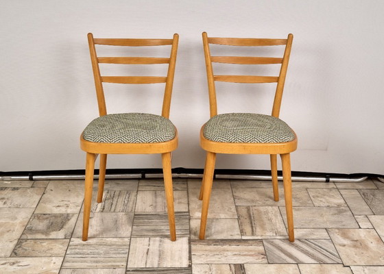 Image 1 of Juego de 4 sillas de comedor, TON, década de 1960, Checoslovaquia