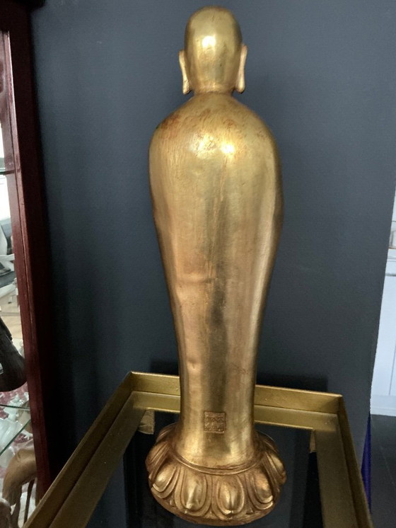 Image 1 of Estatua de Buda de bronce dorado de China