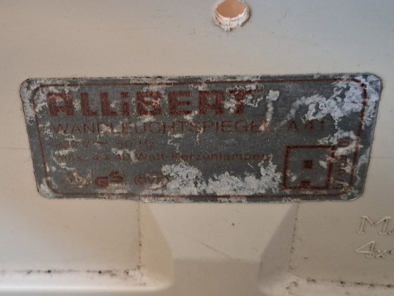 Image 1 of Specchio Retroilluminato ALLIBERT Vintage anni '70 - Modello A41 Space Age