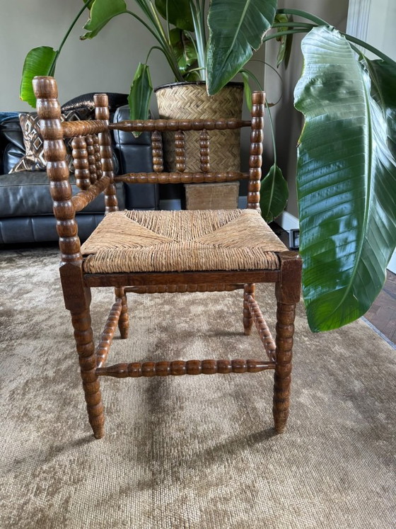 Sedia ad angolo Bobbin vintage – Sedie da pranzo, Legno (photo 2 of 5)