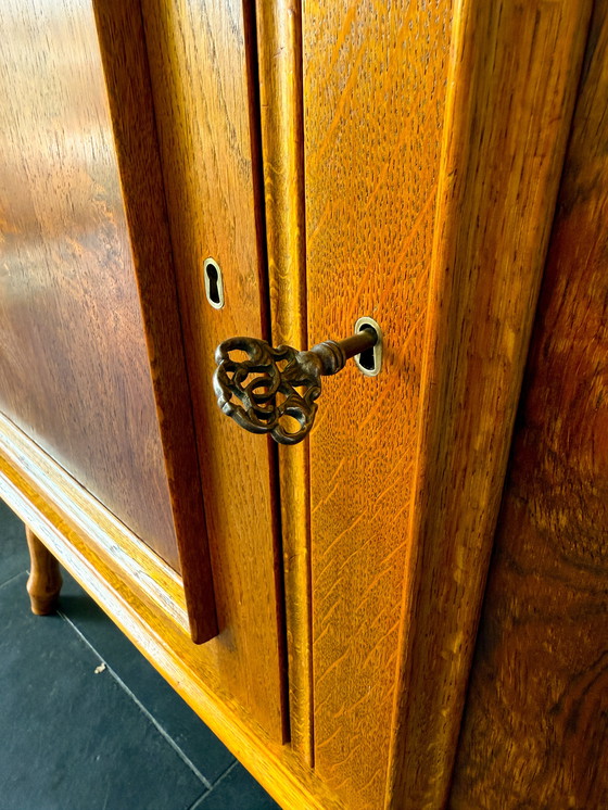 Image 1 of Vintage Mid - Century Sideboard - 2 Doors - Wood - 1960s