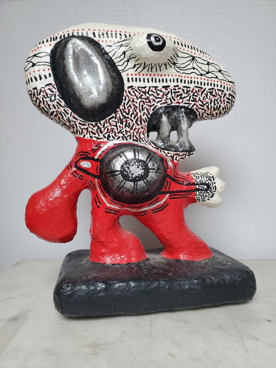 Image 1 of Pappmaché-Skulptur des Bildhauerpaares Kaj Alexandre - Ficaja Chantal (geb. 1959) (Ref. 4086)