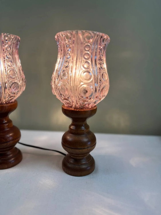 Art Deco Nachttischlampen – Crystal, Wood (photo 10 of 15)