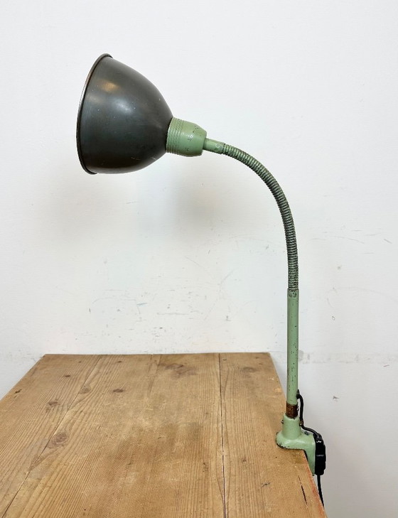 Image 1 of Industrial Gooseneck Table Lamp from Instala Děčín, 1960s