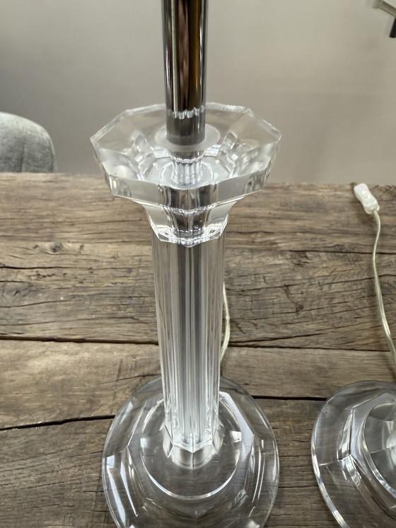 Image 1 of Lampada da tavolo trasparente Vandeheg - 2 pezzi