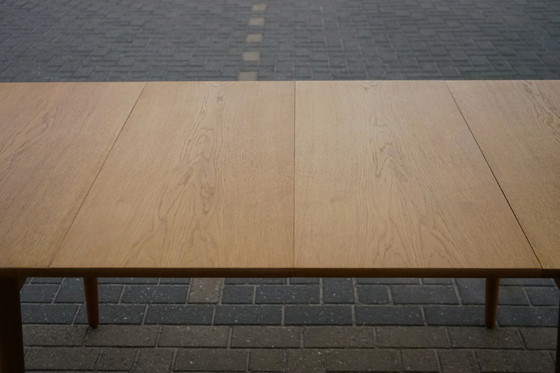 Image 1 of Table de salle à manger extensible en chêne Hans J. Wegner Modèle AT 310 par Andreas Tuck,1960s