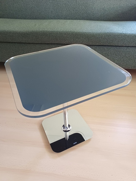 JOOP! Glass Chrome Black Side Table, Metal, Silver (photo 5 of 8)