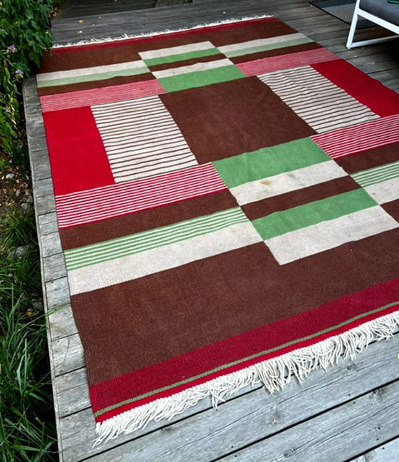 Grand Tapis en Laine Mid Century Modern, Années 60, Tchécoslovaquie, 335 × 240 Cm – Wool (photo 7 of 14)