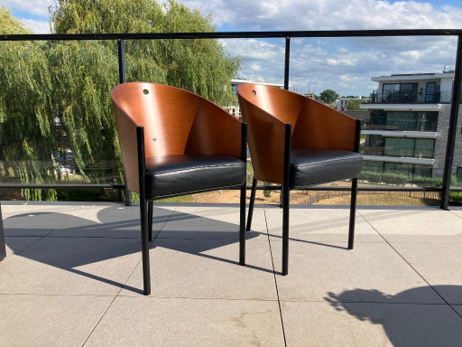 2 SILLAS COSTES DE PHILIPPE STARCK – kuipstoelen, Wood, Iron