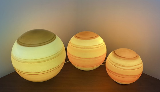 Image 1 of 3 lampade a globo Wofi anni '80