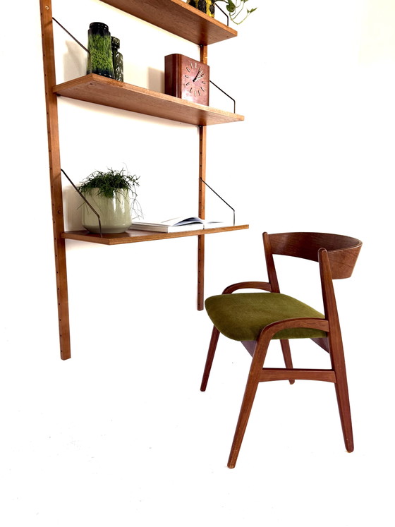 Sistema di pareti in teak danese vintage anni '60 – Armadi a muro, Wood, Brass (photo 6 of 12)