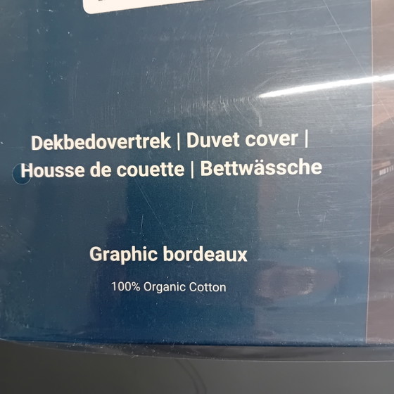 Image 1 of Auping Bettbezug Graphic Bordeaux 240 x 220 cm