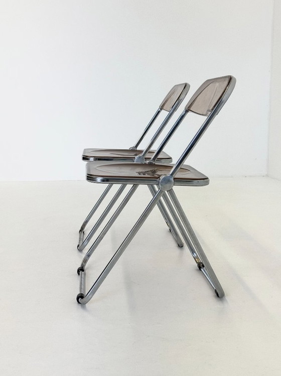 Set of 2 Plia folding chairs for Anonima Castelli by Giancarlo Piretti – Chrome (photo 12 of 17)