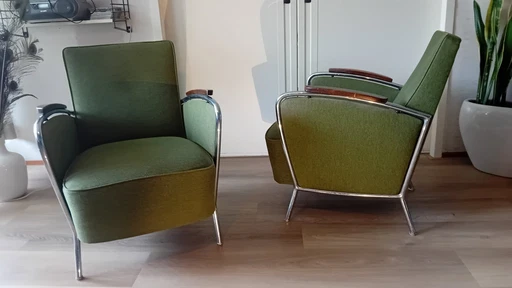 2z Vintage-Sessel + 2x Vintage-Stühle